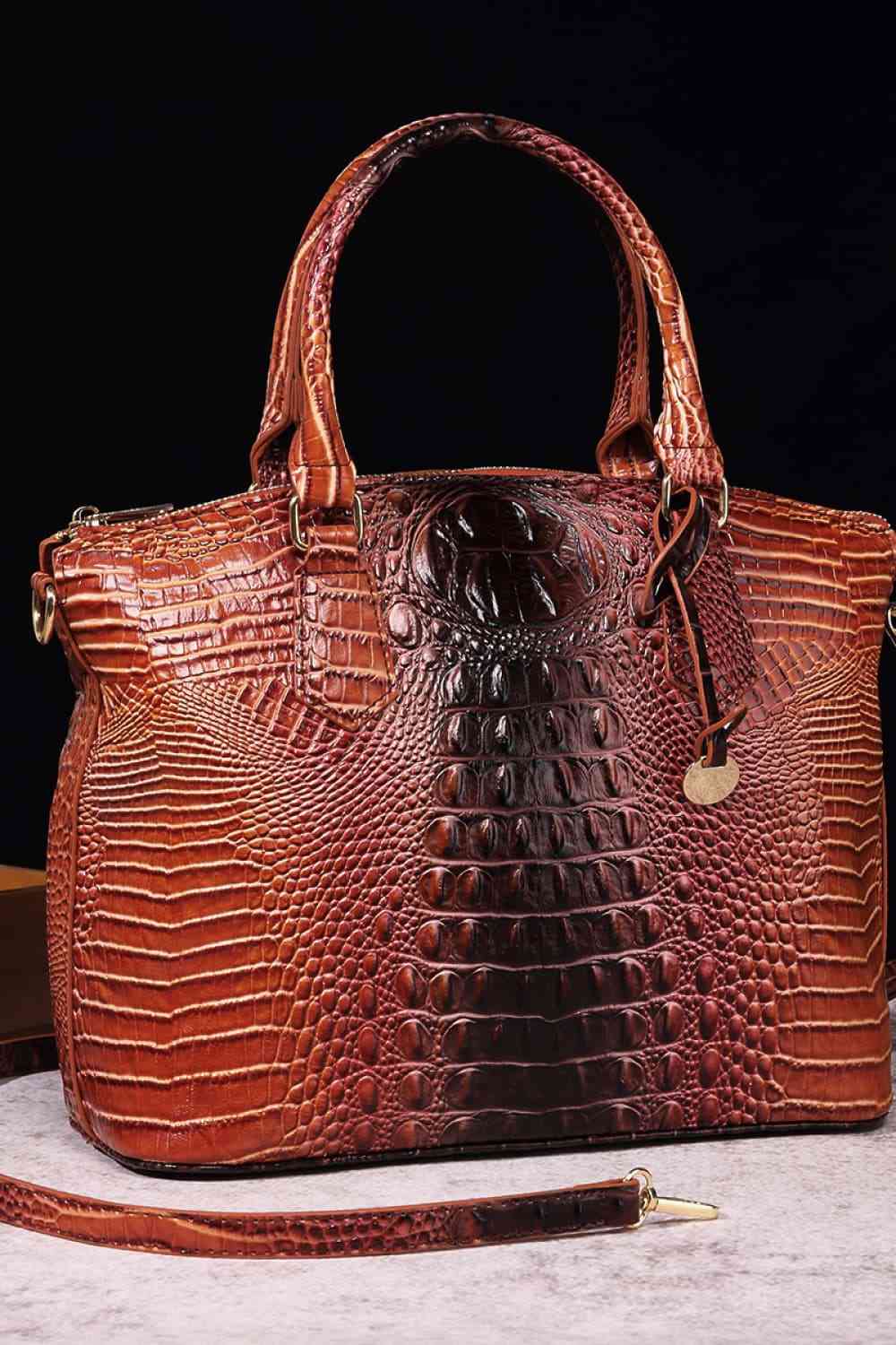 Gradient PU Leather Handbag - Just Enuff Sexy