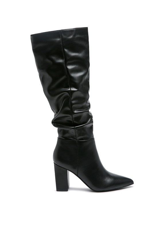 HANOI KNEE HIGH SLOUCH BOOT - Just Enuff Sexy