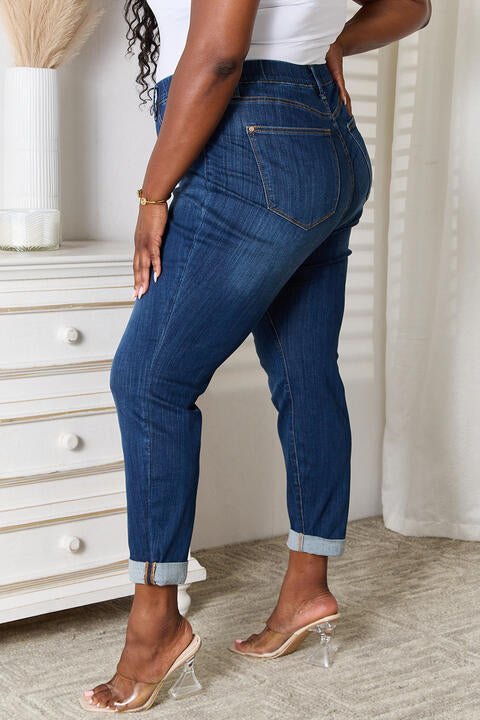 Judy Blue Full Size Skinny Cropped Jeans - Just Enuff Sexy