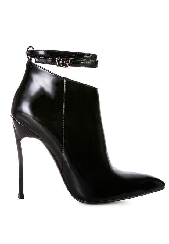LOVE POTION Pointed Toe High Heeled Ankle Boots - Just Enuff Sexy