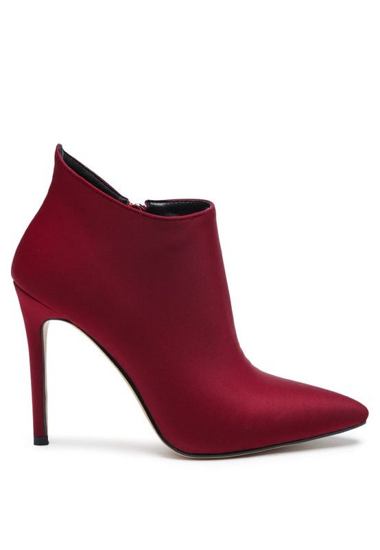 MELBA POINTED TOE STILETTO BOOT - Just Enuff Sexy