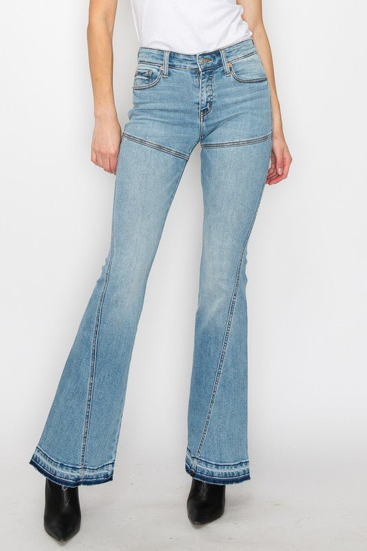 PLUS SIZE / HIGH RISE SKINNY FLARE - Just Enuff Sexy