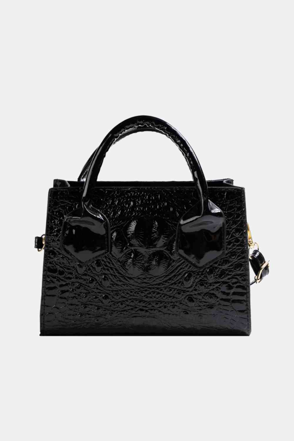 Textured PU Leather Crossbody Bag - Just Enuff Sexy