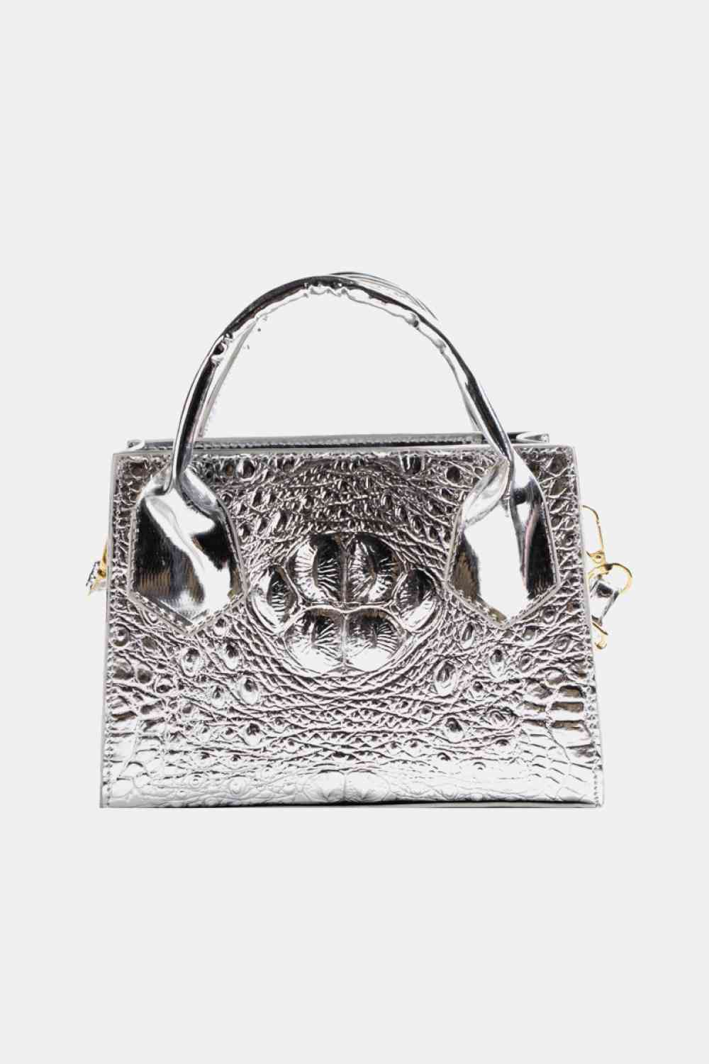 Textured PU Leather Crossbody Bag - Just Enuff Sexy