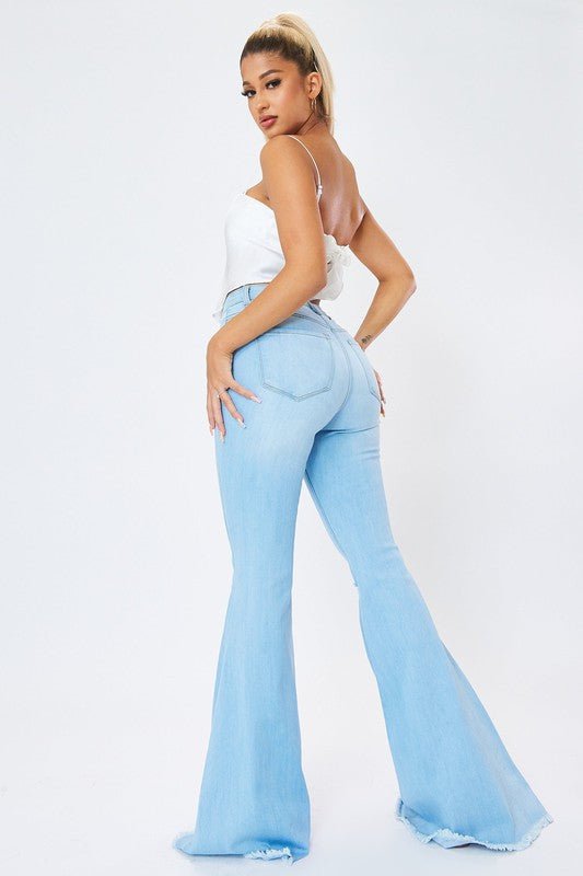 Distressed Flare Jeans - Just Enuff Sexy