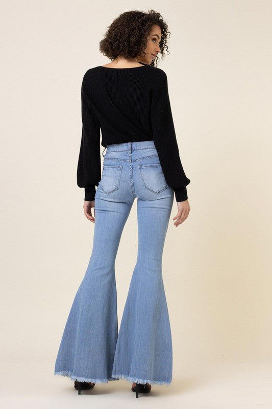 High Waisted Flare Jeans - Just Enuff Sexy