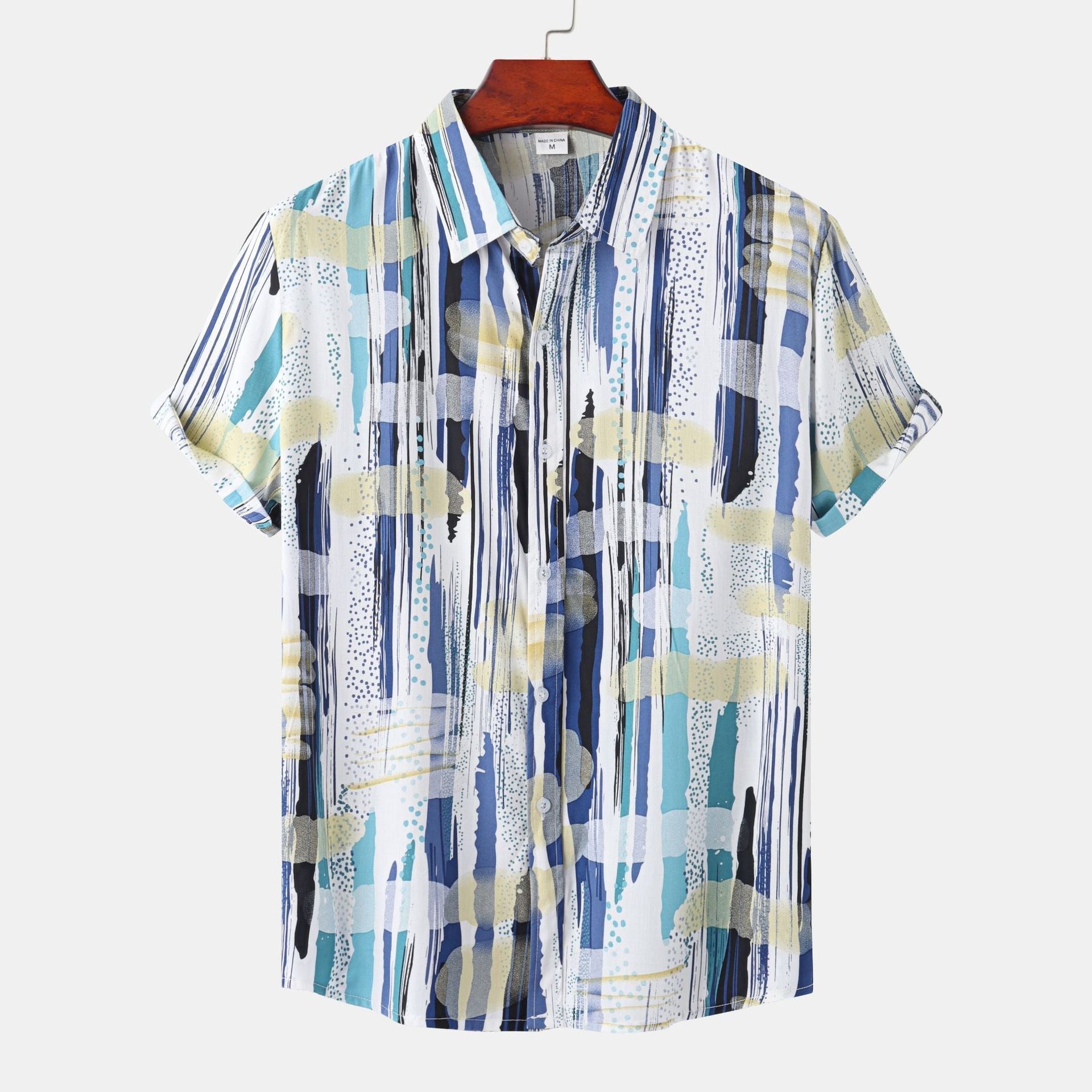 Men's Contrast Stripe Polo Shirt - Just Enuff Sexy