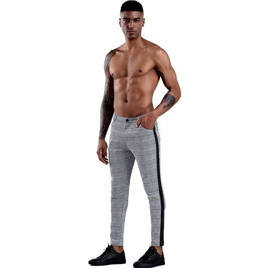Men's Elastic Skinny Tight Casual Joggers - Just Enuff Sexy
