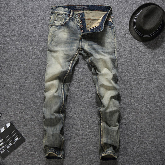 Men's Italian Vintage Designer Men Jeans - Just Enuff Sexy