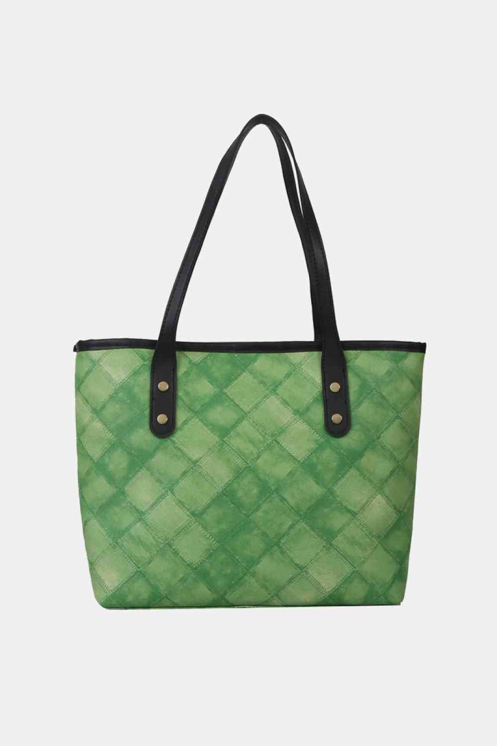 Plaid PU Leather Tote Bag - Just Enuff Sexy
