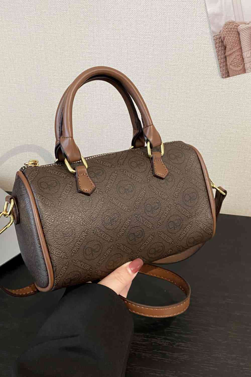 PU Leather Cylinder Handbag - Just Enuff Sexy