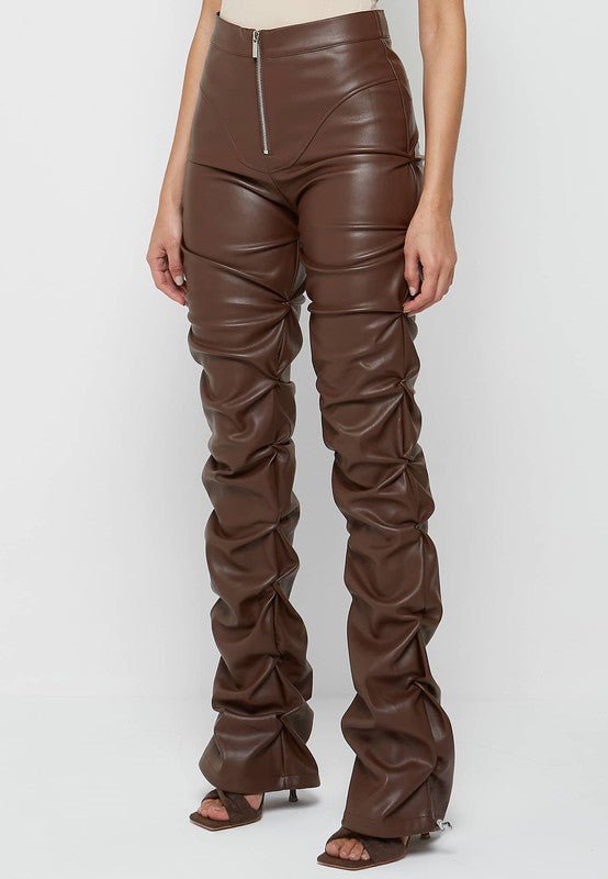 SEXY PU LEATHER PANTS - Just Enuff Sexy