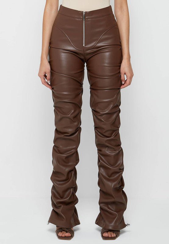 SEXY PU LEATHER PANTS - Just Enuff Sexy