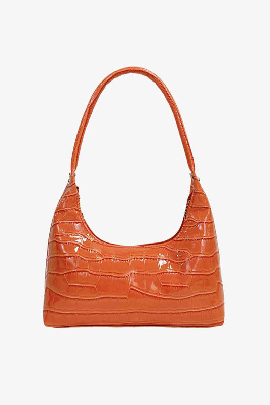 Textured PU Leather Shoulder Bag - Just Enuff Sexy